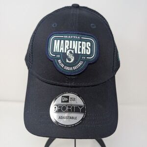 New Era Seattle Mariners NWT Trucker Hat Snapback 9FORTY MLB Patch Adjustable